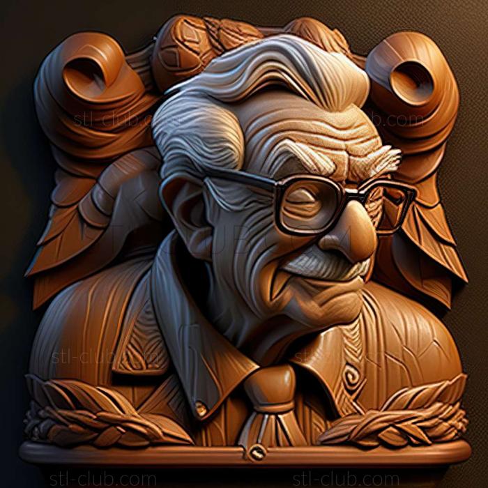 3D model Carl Barks (STL)